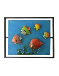 Cuadro flotante peces