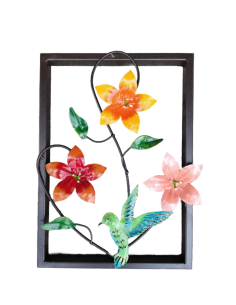 Tradicional floral y colibri