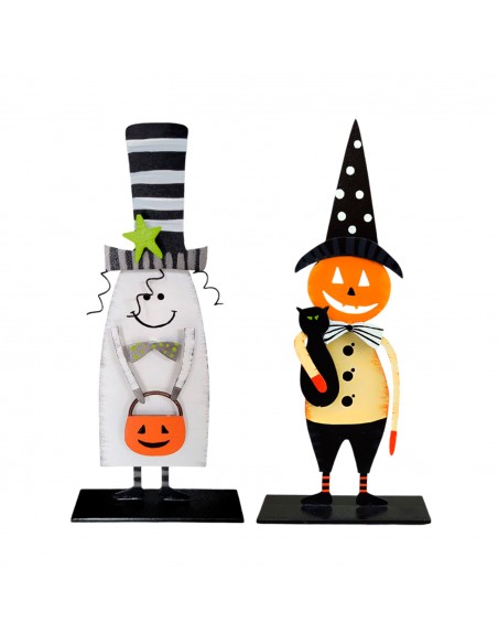 Dúo fantasma y calabaza