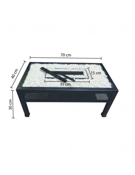 Mesa Chimenea Piedra