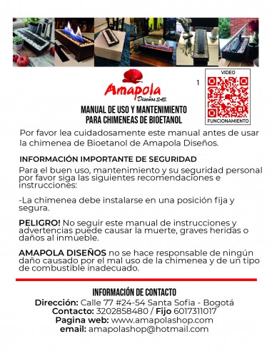 Mesa Chimenea listón arriba