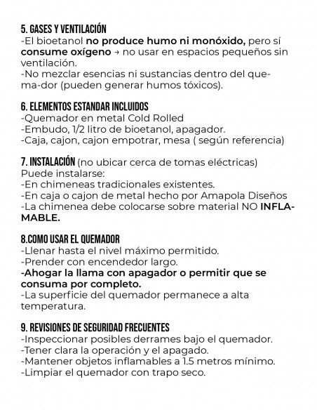 Mesa Chimenea listón arriba y abajo