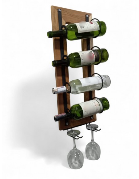 Portavinos mural de 4 botellas- Vertico Vinea