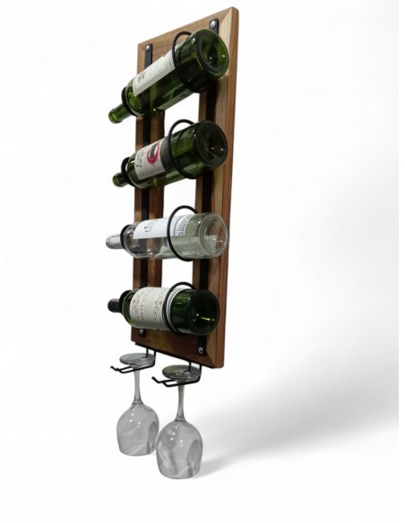 Portavinos mural de 4 botellas- Vertico Vinea