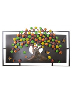 Cuadro Árbol Otoño Mariposas