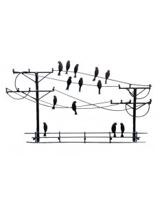 Aplique pájaros poste